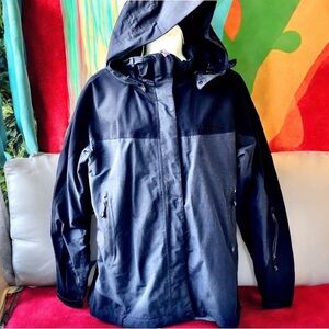 Marmot Jacket Parka Zipper Pit Zips Detachable Hood Womens Large